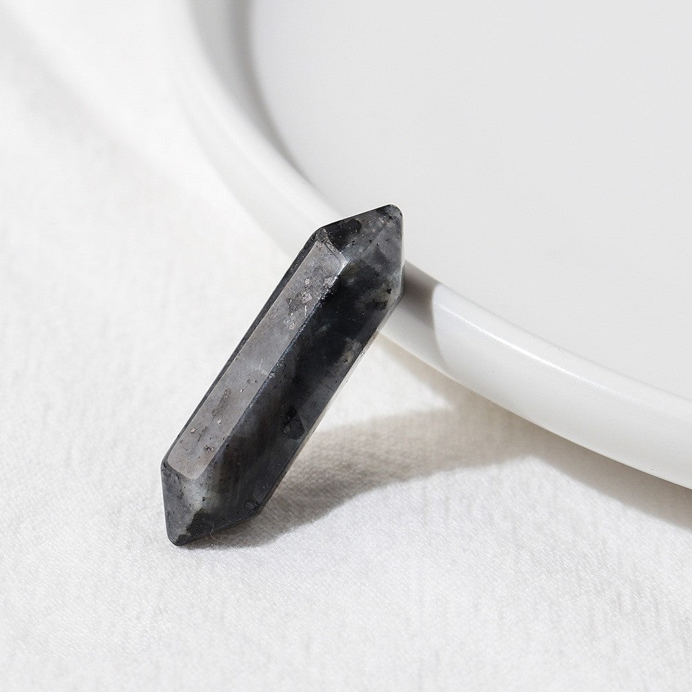 Piedras preciosas decorativas para chakras con columna de doble punta de cristal natural de Olivenorma