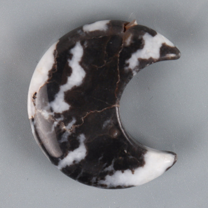 Juego de 3 piezas de piedras naturales con forma de luna pequeña de Olivenorma para decoración de piedras preciosas