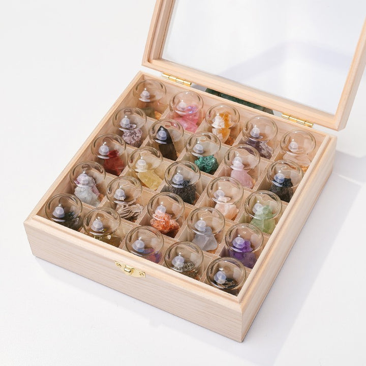 Adornos de muestra de mineral de cristal natural de Olivenorma 