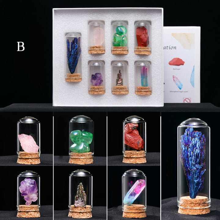 Adornos de muestra de mineral de cristal natural de Olivenorma 