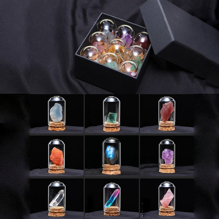 Adornos de muestra de mineral de cristal natural de Olivenorma 
