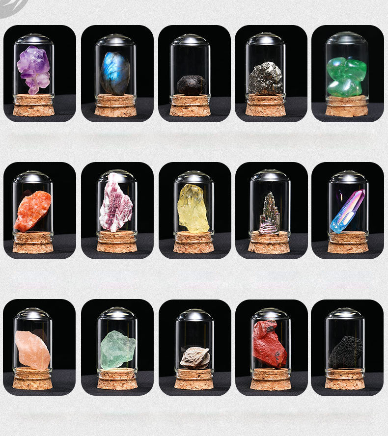 Adornos de muestra de mineral de cristal natural de Olivenorma 