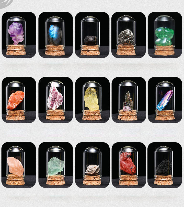 Adornos de muestra de mineral de cristal natural de Olivenorma 
