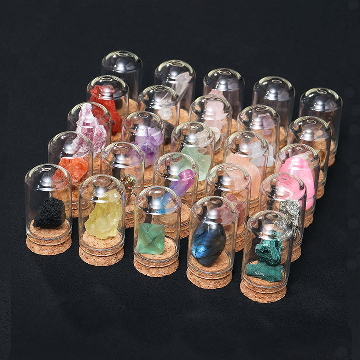 Adornos de muestra de mineral de cristal natural de Olivenorma 