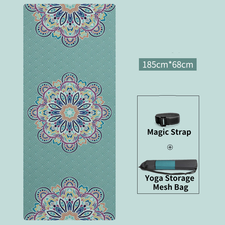 Esterilla de yoga de 8 mm con estampado de mandala de TPE respetuosa con el medio ambiente de Olivenorma