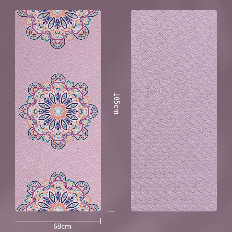 Esterilla de yoga de 8 mm con estampado de mandala de TPE respetuosa con el medio ambiente de Olivenorma