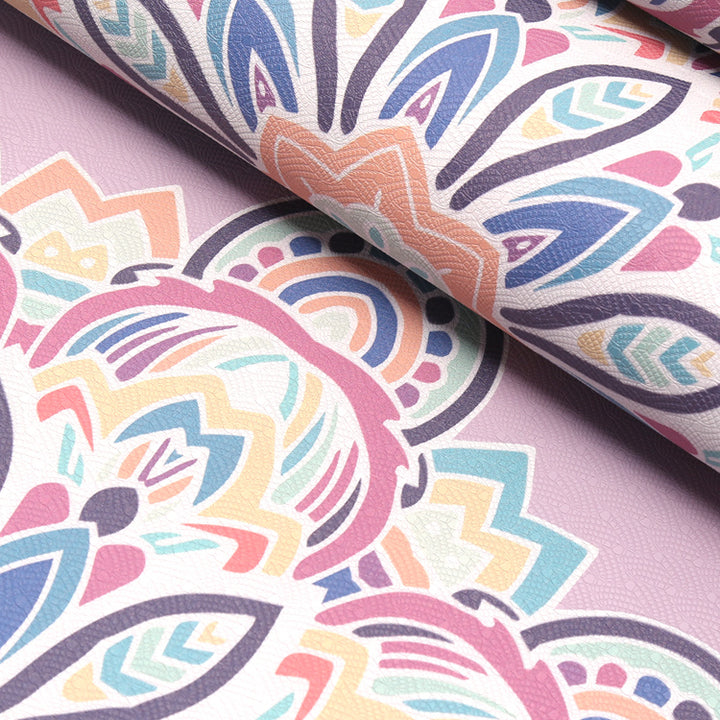Esterilla de yoga de 8 mm con estampado de mandala de TPE respetuosa con el medio ambiente de Olivenorma
