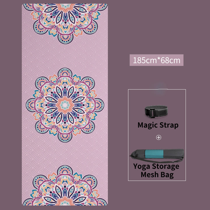 Esterilla de yoga de 8 mm con estampado de mandala de TPE respetuosa con el medio ambiente de Olivenorma