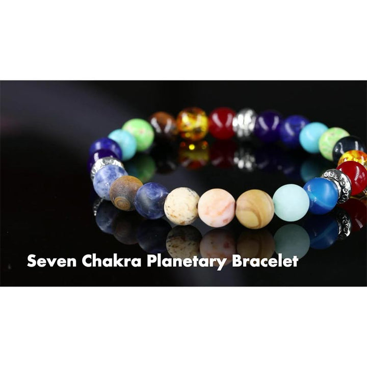 Pulsera de los siete chakras del planeta cósmico 