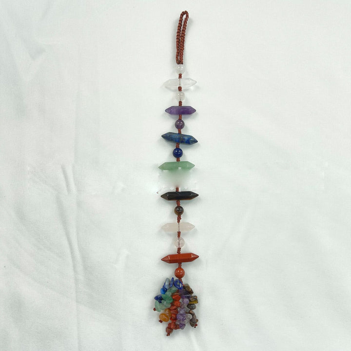 Adorno colgante con cristales curativos de los 7 chakras de Olivenorma.