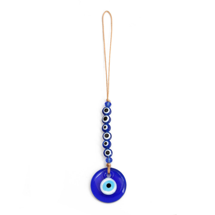 Adorno colgante para coche con forma de ojo malvado de cristal azul de Olivenorma