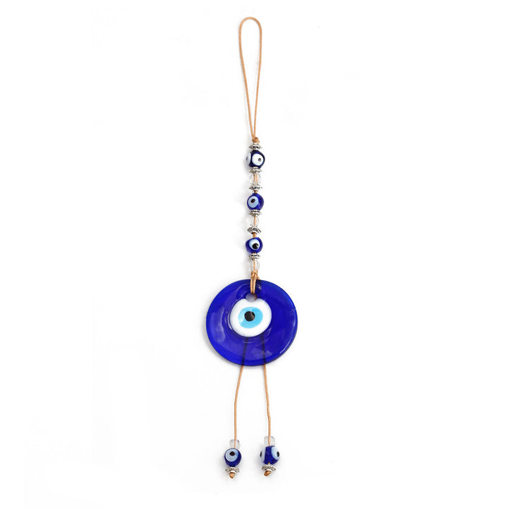 Adorno colgante para coche con forma de ojo malvado de cristal azul de Olivenorma