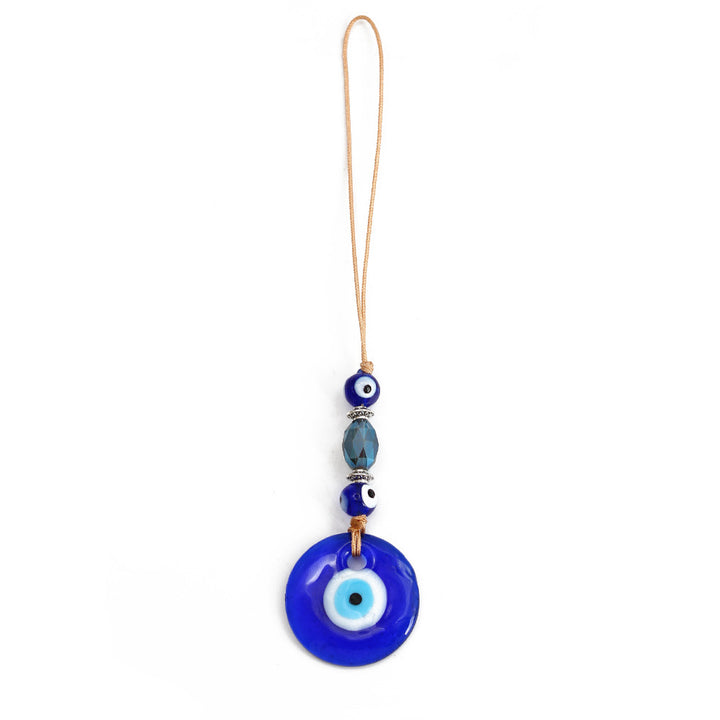 Adorno colgante para coche con forma de ojo malvado de cristal azul de Olivenorma