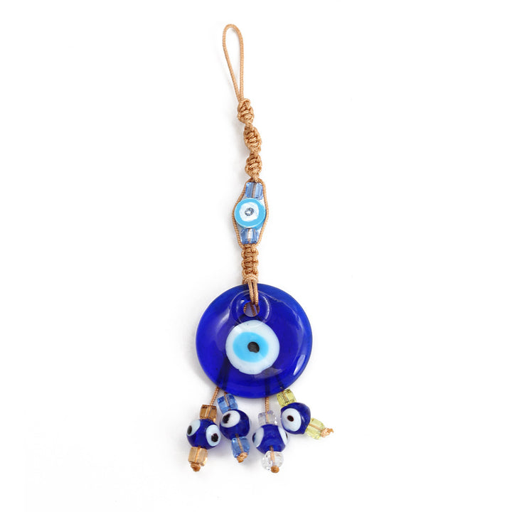 Adorno colgante para coche con forma de ojo malvado de cristal azul de Olivenorma