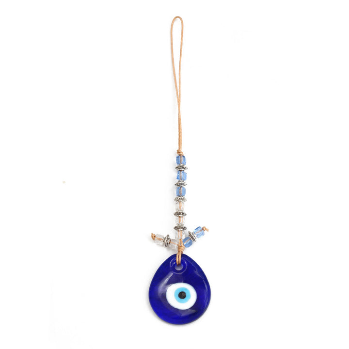Adorno colgante para coche con forma de ojo malvado de cristal azul de Olivenorma