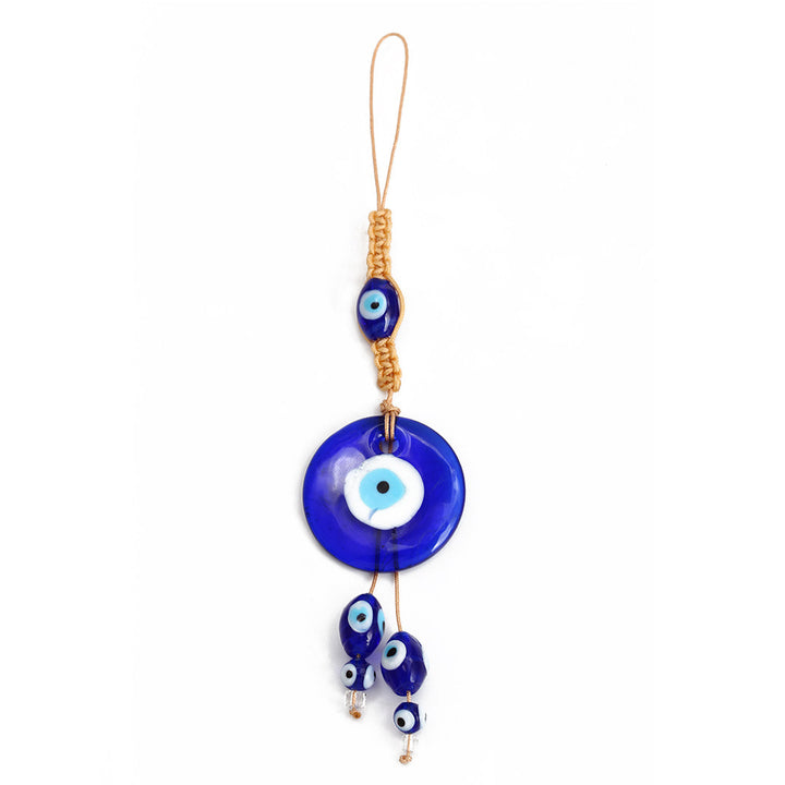 Adorno colgante para coche con forma de ojo malvado de cristal azul de Olivenorma