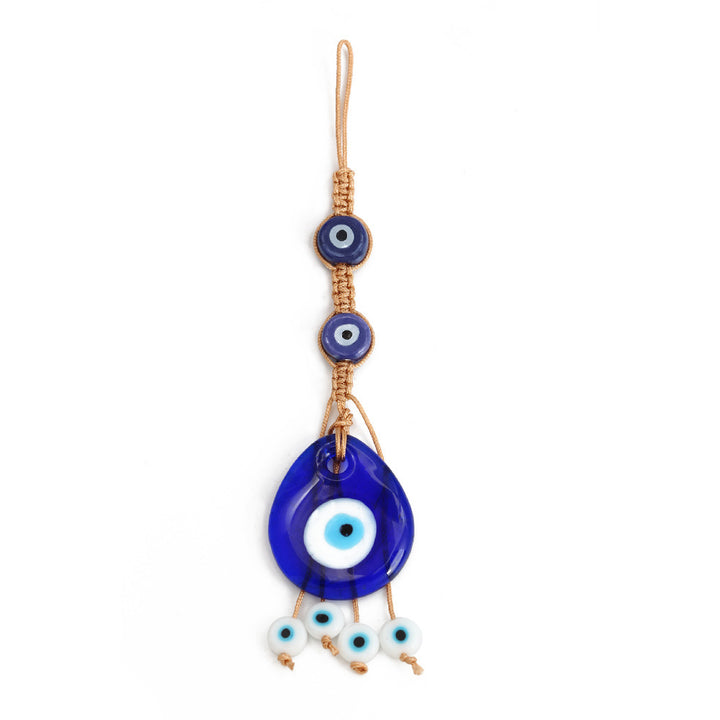 Adorno colgante para coche con forma de ojo malvado de cristal azul de Olivenorma