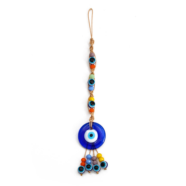 Adorno colgante para coche con forma de ojo malvado de cristal azul de Olivenorma