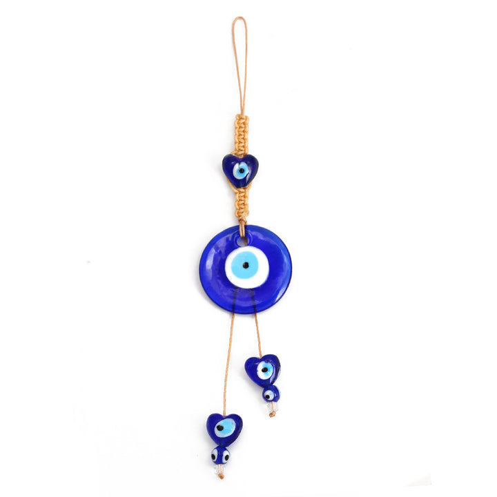 Adorno colgante para coche con forma de ojo malvado de cristal azul de Olivenorma