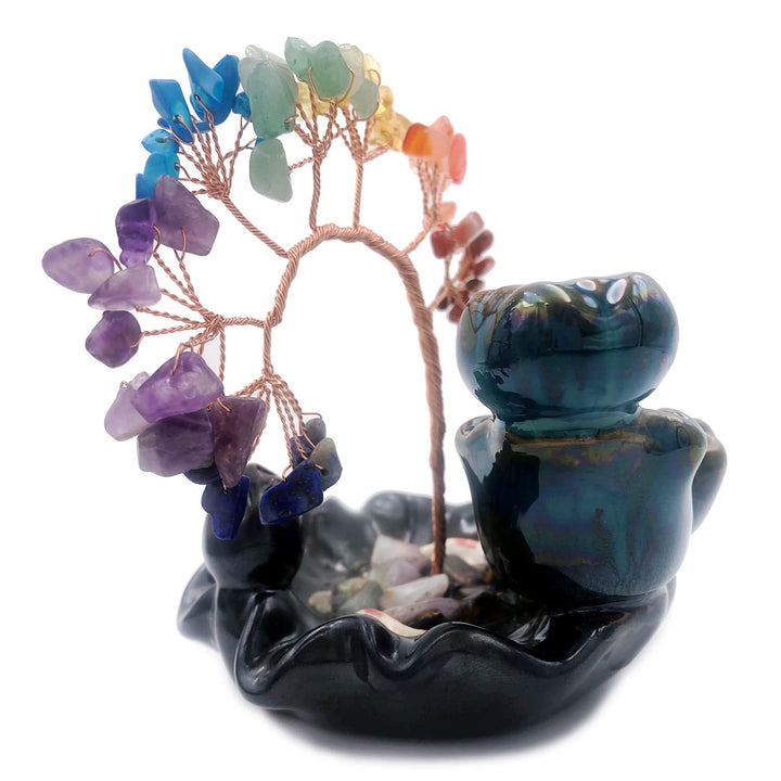 Quemador de incienso Olivenorma, árbol de Feng Shui para la curación de los chakras