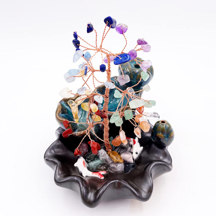 Quemador de incienso Olivenorma, árbol de Feng Shui para la curación de los chakras