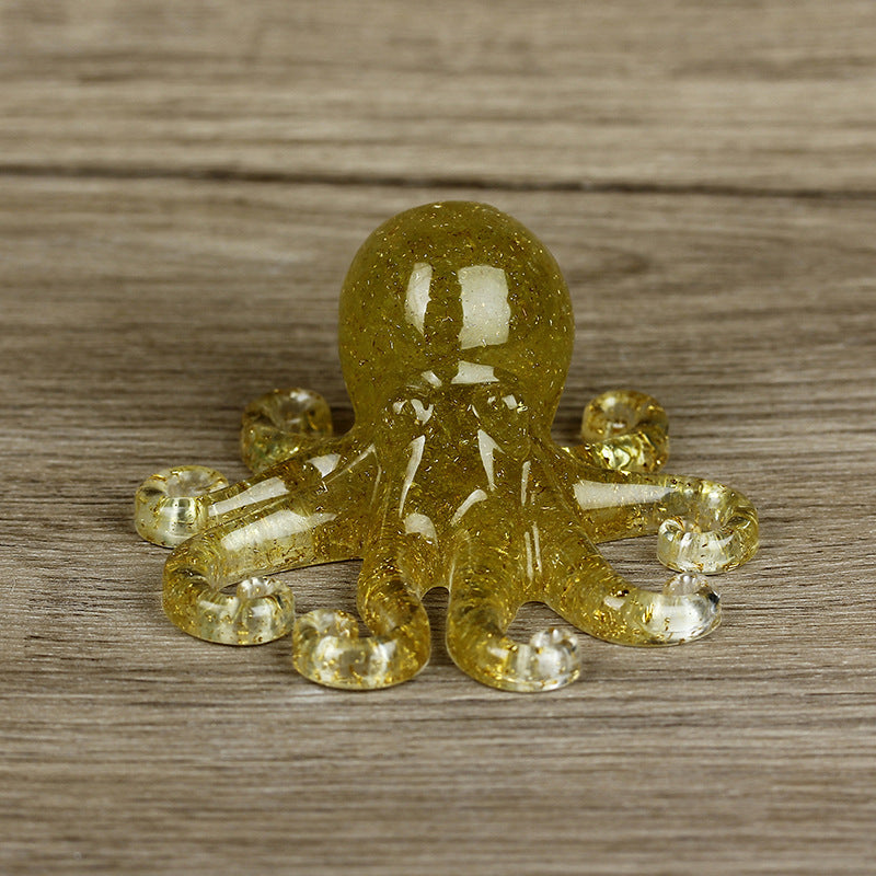 Grava de cristal natural con forma de pulpo de Olivenorma 