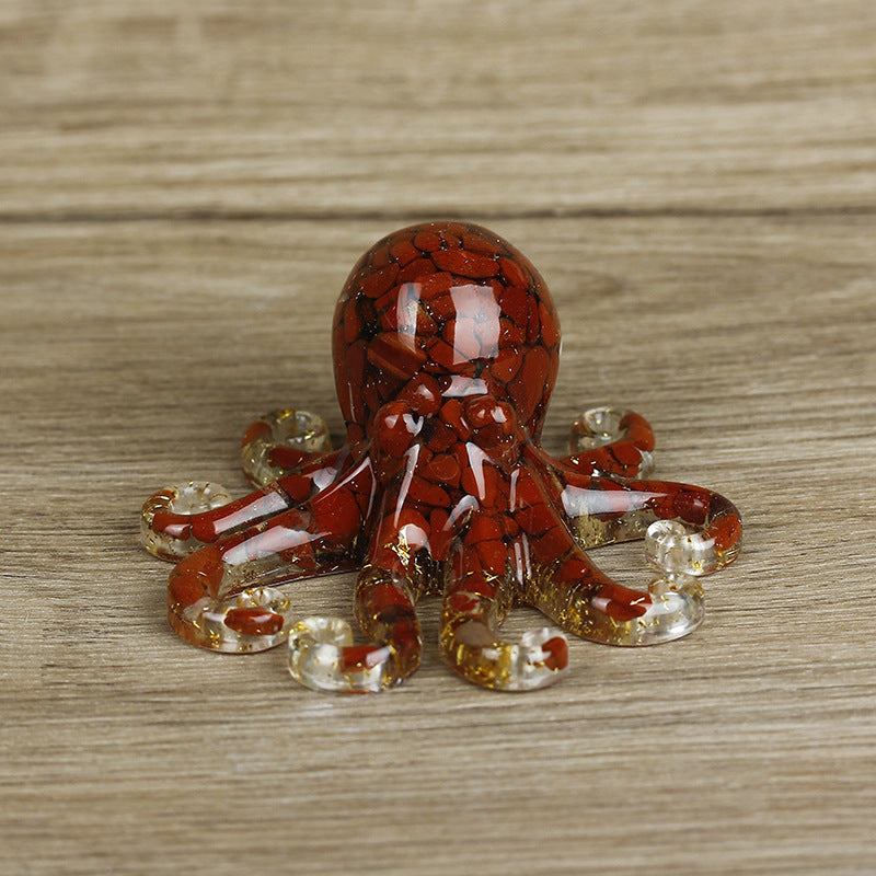 Grava de cristal natural con forma de pulpo de Olivenorma 