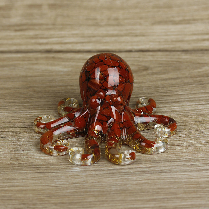 Grava de cristal natural con forma de pulpo de Olivenorma 