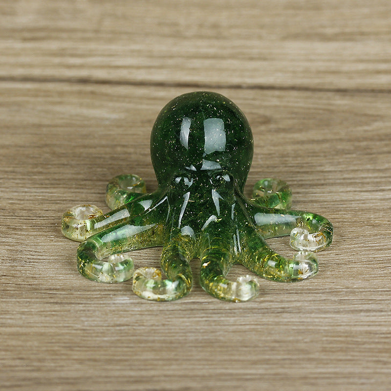 Grava de cristal natural con forma de pulpo de Olivenorma 