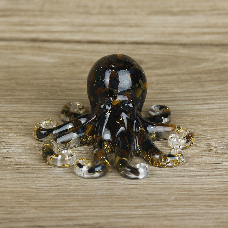 Grava de cristal natural con forma de pulpo de Olivenorma 