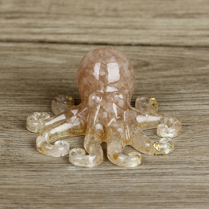 Grava de cristal natural con forma de pulpo de Olivenorma 