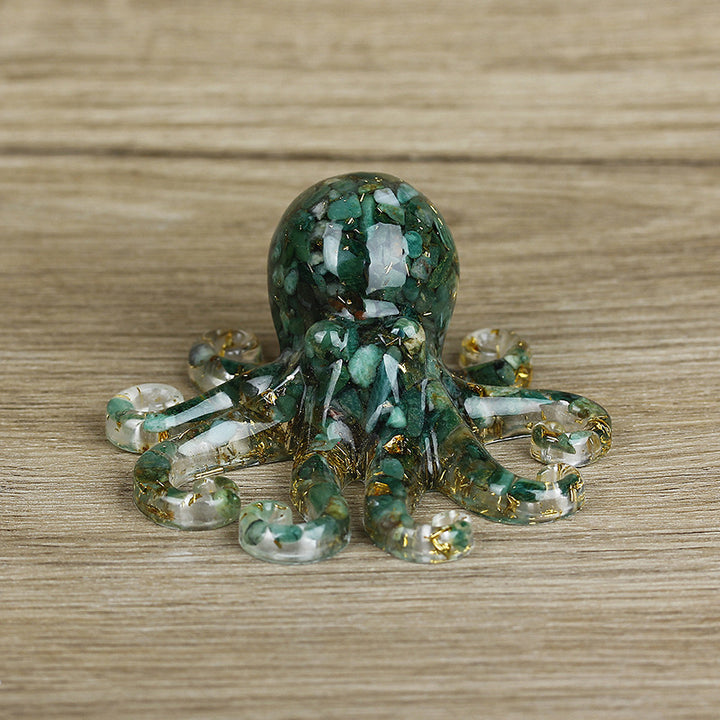 Grava de cristal natural con forma de pulpo de Olivenorma 