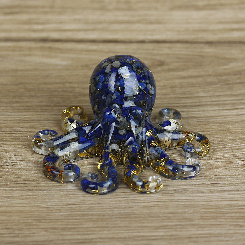 Grava de cristal natural con forma de pulpo de Olivenorma 