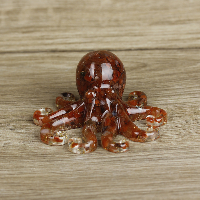 Grava de cristal natural con forma de pulpo de Olivenorma 
