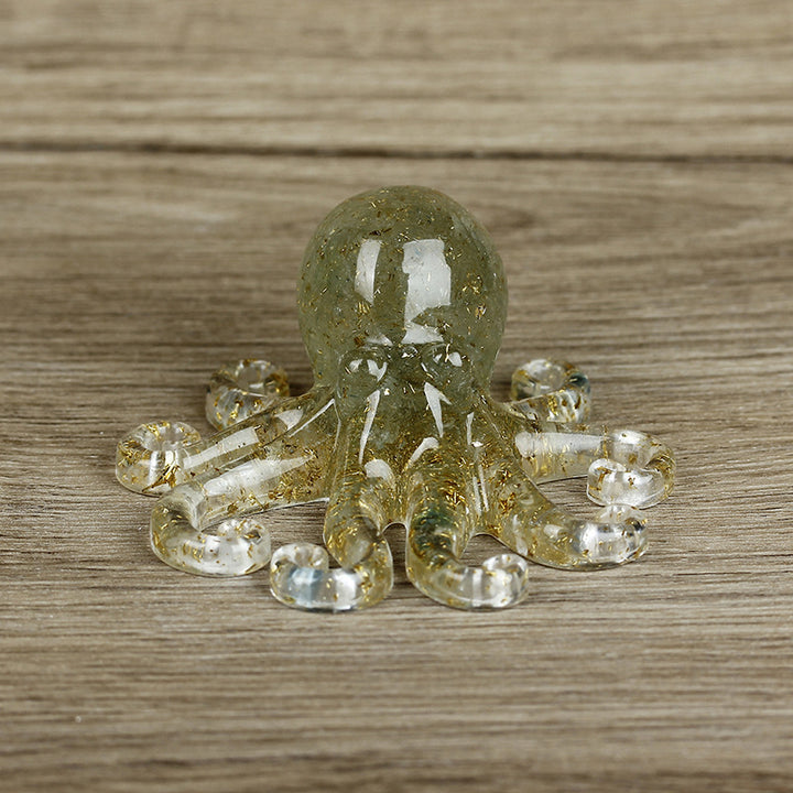 Grava de cristal natural con forma de pulpo de Olivenorma 