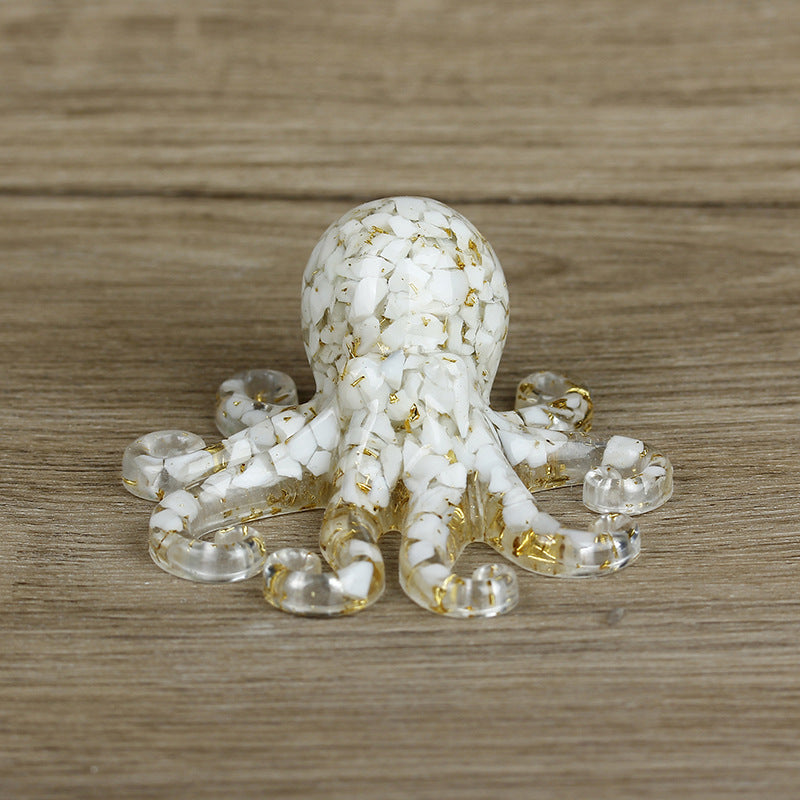Grava de cristal natural con forma de pulpo de Olivenorma 