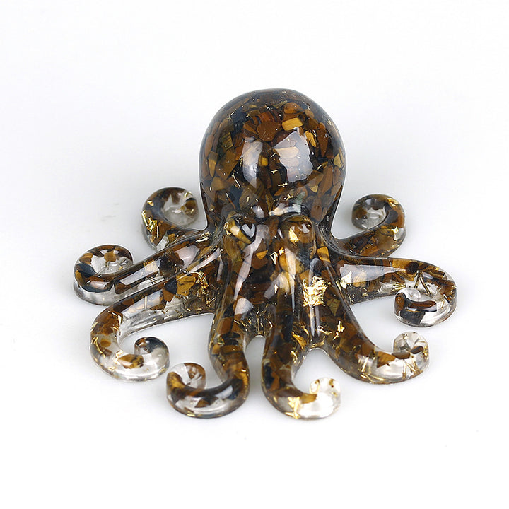 Grava de cristal natural con forma de pulpo de Olivenorma 