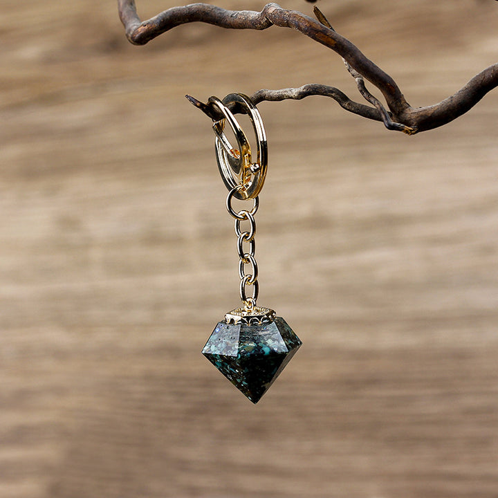 Llavero de orgón con grava de cristal natural de Olivenorma