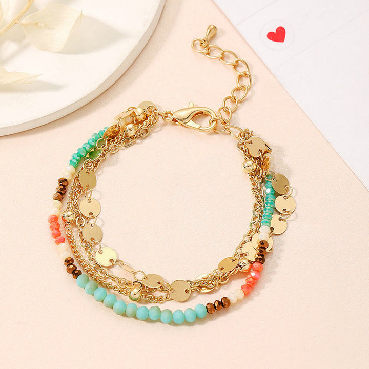 Conjunto de joyas de cuarzo limón y amazonita de Olivenorma