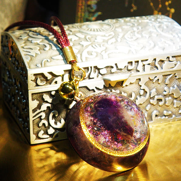 Collar de orgón curativo con amatista de Olivenorma 