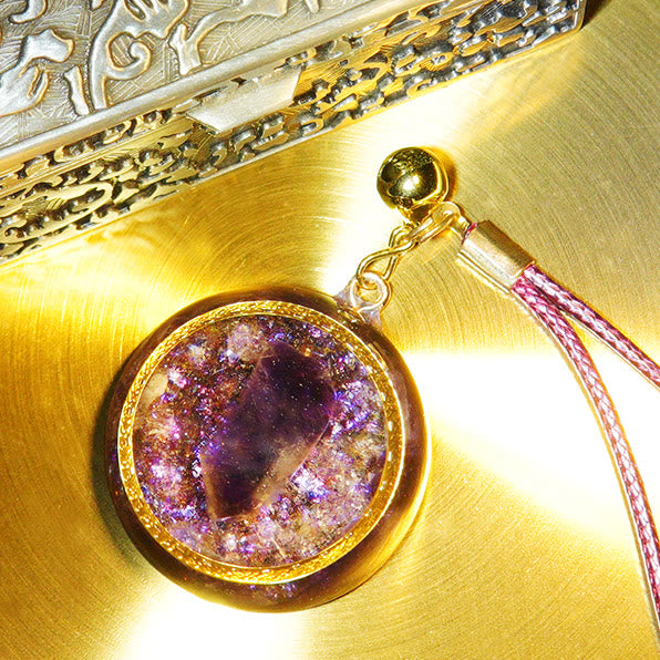 Collar de orgón curativo con amatista de Olivenorma 