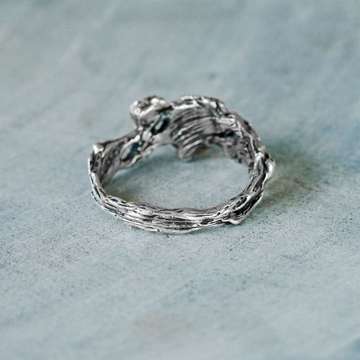 Anillo de ópalo y peridoto "Angie" de Olivenorma