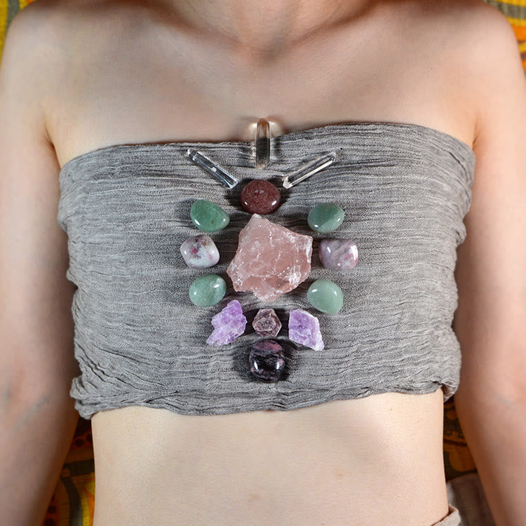 Generador de energía de piedras originales de Olivenorma, matriz de cristales para chakras y corazón.