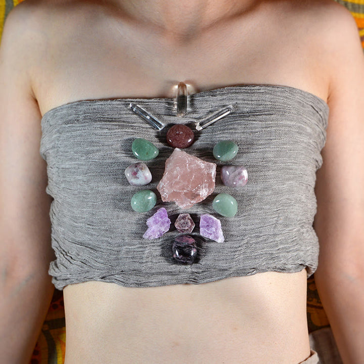 Generador de energía de piedras originales de Olivenorma, matriz de cristales para chakras y corazón.