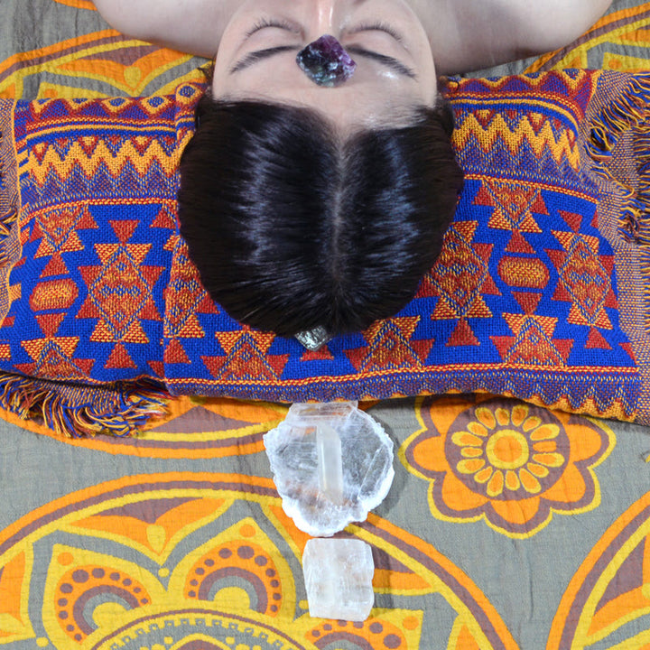 Generador de energía Olivenorma , arreglo de cristales para la corona de chakras