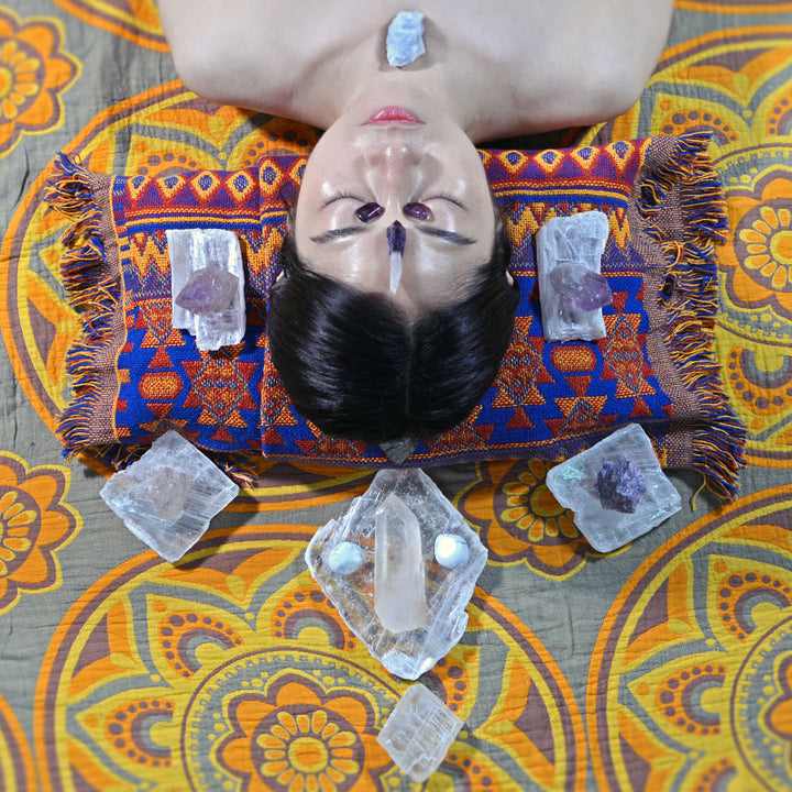 Generador de energía Olivenorma , arreglo de cristales para la corona de chakras