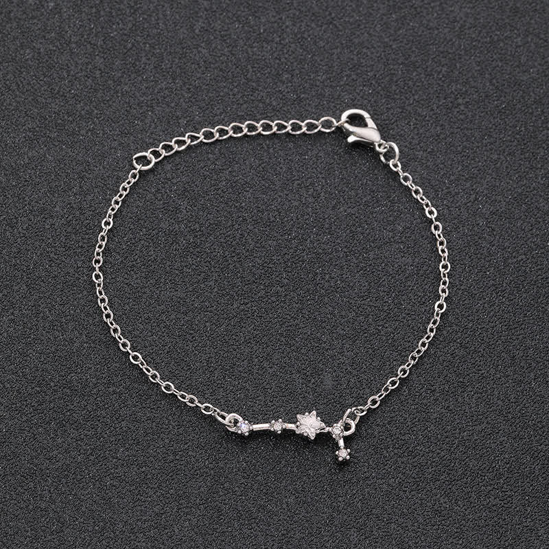 Pulsera de joyería astrológica con doce constelaciones del zodiaco de Olivenorma 