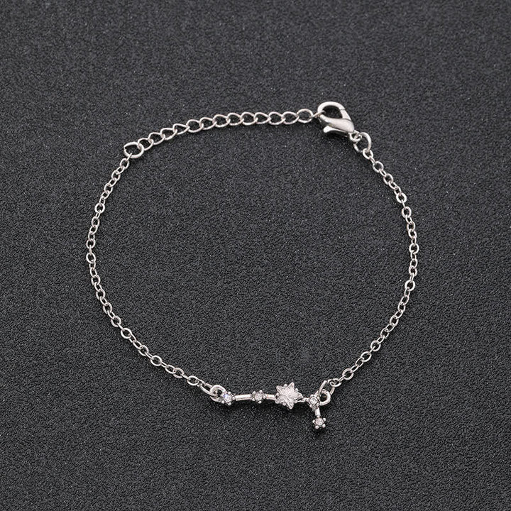 Pulsera de joyería astrológica con doce constelaciones del zodiaco de Olivenorma 