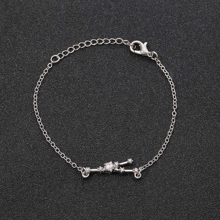 Pulsera de joyería astrológica con doce constelaciones del zodiaco de Olivenorma 