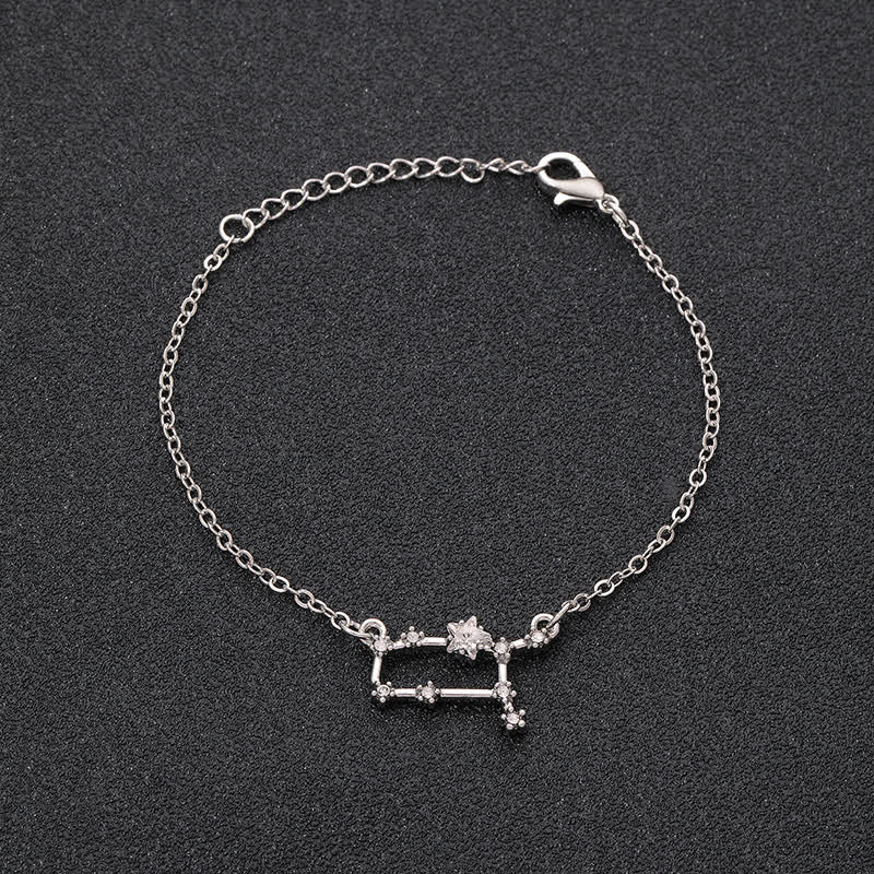 Pulsera de joyería astrológica con doce constelaciones del zodiaco de Olivenorma 